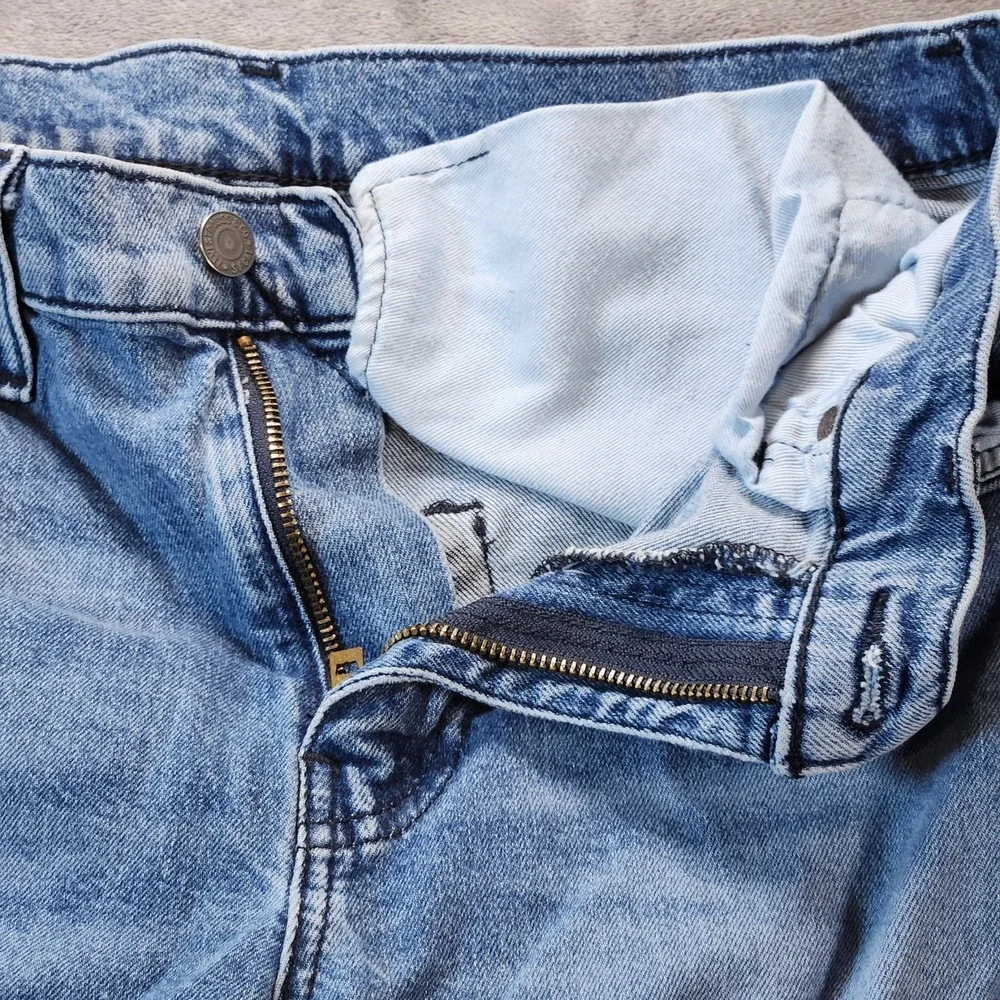 Levis Jeans 502 Mens 30x30 Blue Premium Tapered Denim Medium Wash